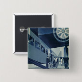 Badge Carré 5 Cm Avion Med A-B Aérotransport (Devant & derrière)