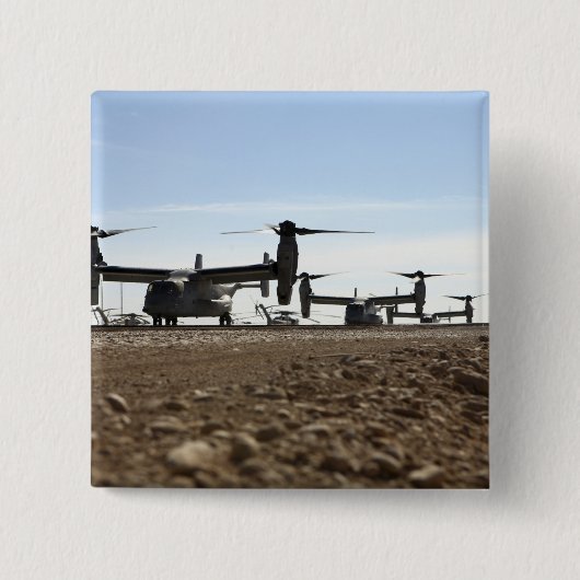 Badge Carré 5 Cm Avion tiltrotor V-22 Osprey (Devant)