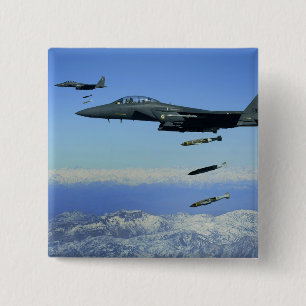 Badge Carré 5 Cm Avions d'Eagle de grève de l'Armée de l'Air d'US