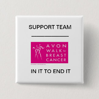 Badge Carré 5 Cm Avon-promenade-contre-sein-cancer