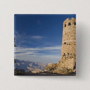 Badge Carré 5 Cm AZ, Arizona, parc national du Grand Canyon, Sud