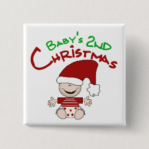 Badge Carré 5 Cm Baby 2e T-shirts et cadeaux de Noël