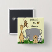 Badge Carré 5 Cm Baby shower (Devant & derrière)