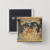 Badge Carré 5 Cm Babylone a envahi par des démons (Devant & derrière)