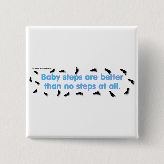 Badge Carré 5 Cm BabySteps (Devant)