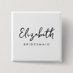 Badge Carré 5 Cm Bachelore Bridesmaid Cadeaux Femmes Modèle Carré