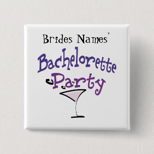 Badge Carré 5 Cm Bachelorette