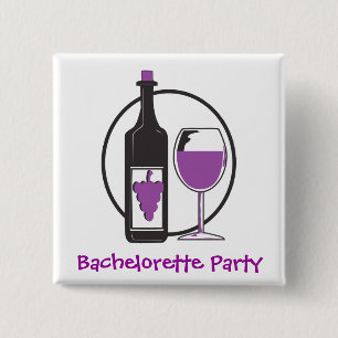 Badge Carré 5 Cm Bachelorette