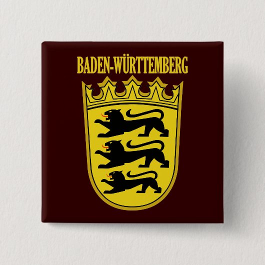 Badge Carré 5 Cm Baden-Wurttemberg (Devant)