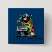 Badge Carré 5 Cm Baguette chauffante de dessin (Devant)