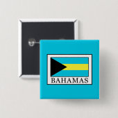Badge Carré 5 Cm Bahamas (Devant & derrière)