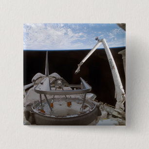 Badge Carré 5 Cm Baie de charge utile 2 de Space Shuttle Discovery