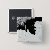 Badge Carré 5 Cm Baie de Pine Island en Antarctique occidental (Devant & derrière)
