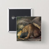 Badge Carré 5 Cm Baiser d'ours (Devant & derrière)