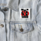 Badge Carré 5 Cm Bakersfield 2000 (En situation)