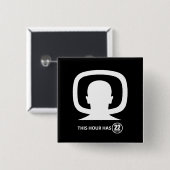 Badge Carré 5 Cm Baldo - 22 Minutes (Devant & derrière)