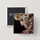 Badge Carré 5 Cm Ball blanche, 1903 (Devant & derrière)