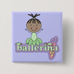 Badge Carré 5 Cm Ballerine - T-shirts et cadeaux verts