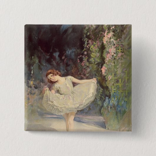 Badge Carré 5 Cm Ballet (Devant)