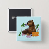 Badge Carré 5 Cm Baloo 2 (Devant & derrière)