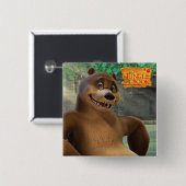 Badge Carré 5 Cm Baloo 5 (Devant & derrière)