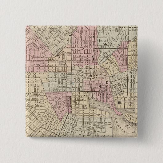Badge Carré 5 Cm Baltimore 4 (Devant)