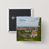 Badge Carré 5 Cm Bamberg (Devant & derrière)