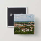 Badge Carré 5 Cm Bamberg (Devant & derrière)