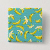 Badge Carré 5 Cm Bananes (Devant)