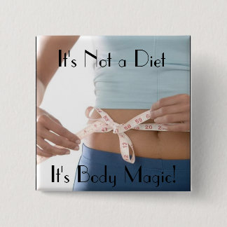 Badge Carré 5 Cm Bande de mesure, ce n'est pas un régime, il est B…