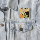 Badge Carré 5 Cm Bande dessinée humoristique (En situation)