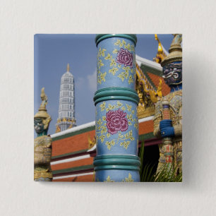 Badge Carré 5 Cm Bangkok, Thaïlande. Grand Palais de Bangkok 2