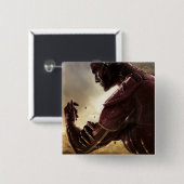 Badge Carré 5 Cm Bannière : Batman, Flash (Devant & derrière)