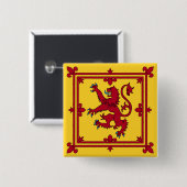 Badge Carré 5 Cm Bannière royale - Écosse (Devant & derrière)