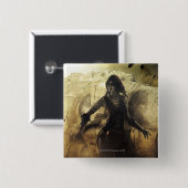 Badge Carré 5 Cm Bannière : Superman, Harley (Devant & derrière)