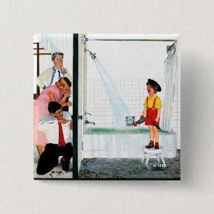 Badge Carré 5 Cm Baquet de débordement