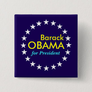 Badge Carré 5 Cm Barack Obama