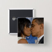 Badge Carré 5 Cm Barack Obama (Devant & derrière)
