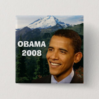 Badge Carré 5 Cm Barack Obama .button 1jpg, OBAMA2008