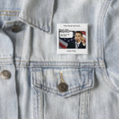 Badge Carré 5 Cm Barak Obama devient fou (En situation)