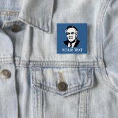 Badge Carré 5 Cm Barney Frank (En situation)
