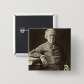 Badge Carré 5 Cm Baron Isidore Justin Severin Taylor (1789-1879), f (Devant & derrière)