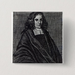 Badge Carré 5 Cm Baruch de Spinoza