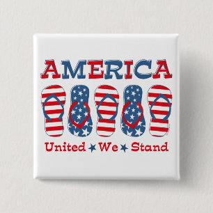 Badge Carré 5 Cm Bascules électroniques Amérique