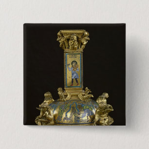 Badge Carré 5 Cm Base de la croix de St Bertin