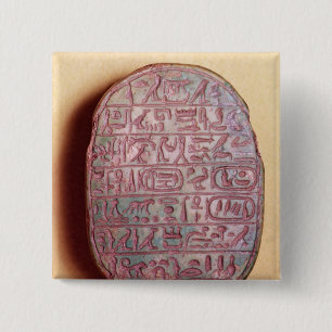 Badge Carré 5 Cm Base d'un scarabée de mariage d'Amenhotep III