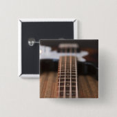 Badge Carré 5 Cm Bass Guitare 2 (Devant & derrière)