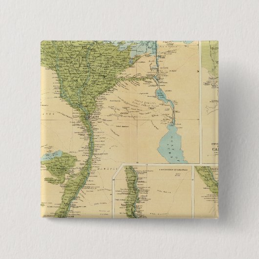 Badge Carré 5 Cm Basse-Égypte (Devant)