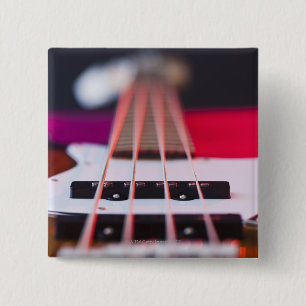 Badge Carré 5 Cm Basse Guitare 3