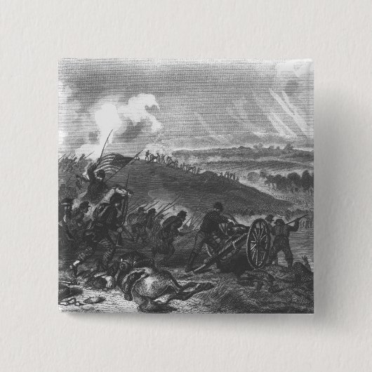Badge Carré 5 Cm Bataille de Gettysburg (Devant)